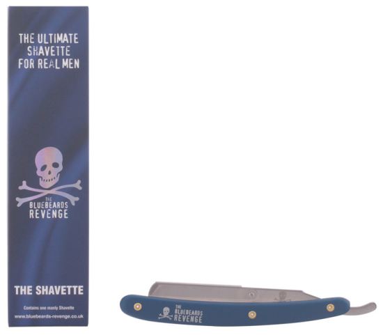 Blue Handle Shavette With Logo