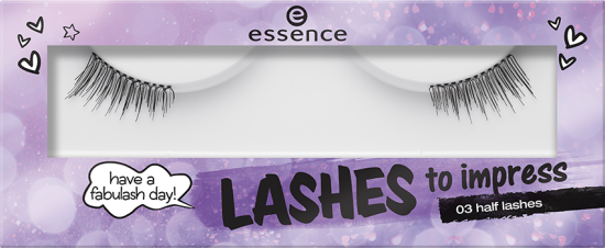 Artificial Eyelashes To Impress 03 Half lashes