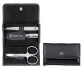 Wallet Case, Leather Legitimate, Black, 3 Parts