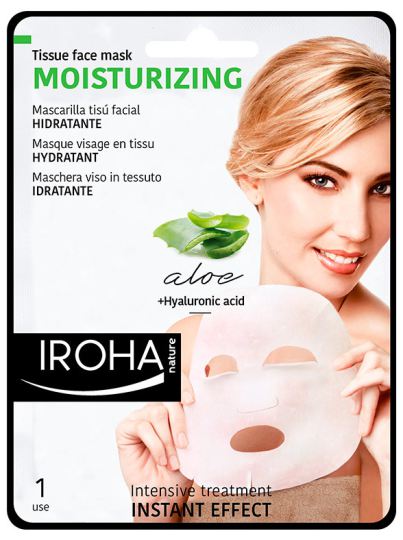 Iroha Nature Tissue Mask Aloe + + Ginseng Green Tea