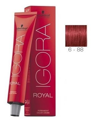 Royal Permanent Dye 6/88 Dark Blonde intense red 60 ml