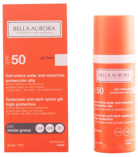 Bella Aurora Spf 50 Anti-Stain Sunscreen Mixed Skin - 50 ml fat