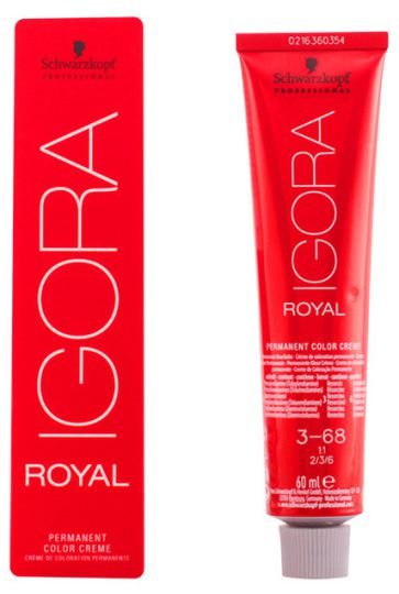 Royal Permanent Dye 3/68 Dark Chestnut brown red 60 ml Royal Permanent Dye 3/68 Dark Chestnut brown red 60 ml