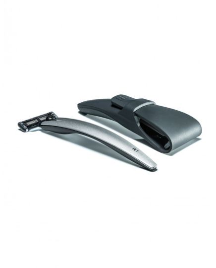 Razor Set R 1 Silver with Silicone Cover