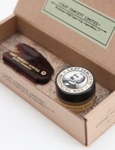 Sandalwood Mustache Wax and Comb Case