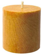 Small Yellow Pillar Candle