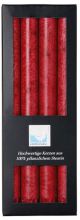 Red cylindrical candles for candleholder