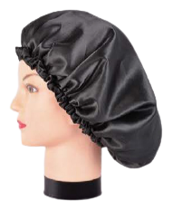 Bifull Black Satin Anti Frizz Hat