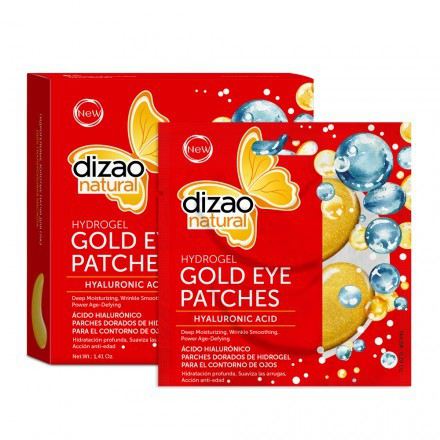 Hydrogel gold eye contour patches 100% hyaluronic acid