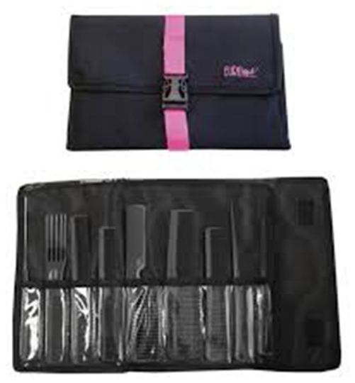 Set 9 Black Professional Combs