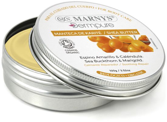 Shea Butter Organic Yellowthorn and Calendula 100 gr Shea Butter Organic Yellowthorn and Calendula 100 gr