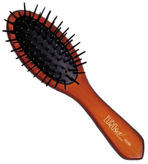 Bellows Oval Pua Plastic Small Brush