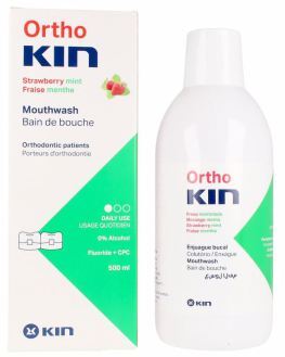 Ortho-Kin strawberry mint mouthwash 500 ml Ortho-Kin strawberry mint mouthwash 500 ml