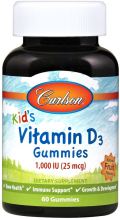Vitamin D3 for Children 25 mcg 60 Vegetable Gummies