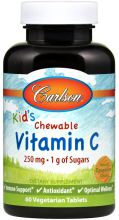 Vitamin C for Children 250 mg 60 Chewable vegetable Tablets