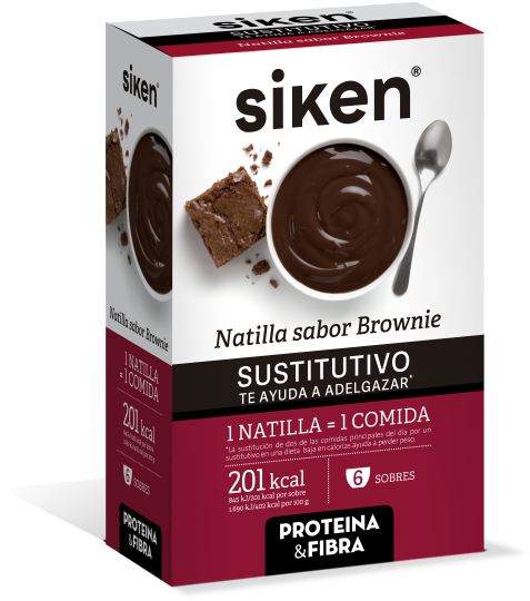 Siken Brownie Substitute Custard 6 sachets