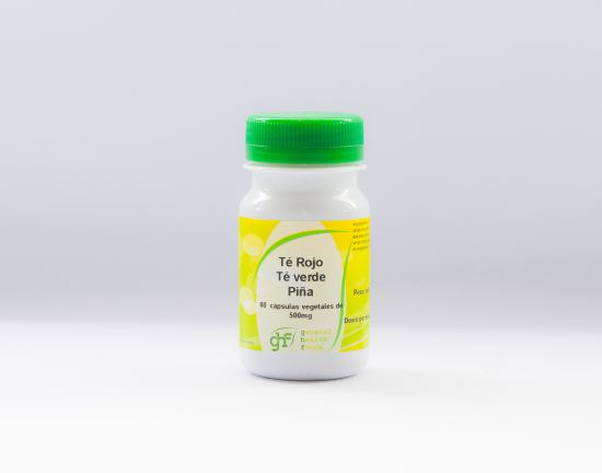 Green Tea, Red Tea and Pineapple 60 capsules 500 mg Green Tea, Red Tea and Pineapple 60 capsules 500 mg