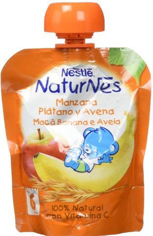Sachet Naturnes Apple Banana Oatmeal 6 months 90 gr Sachet Naturnes Apple Banana Oatmeal 6 months 90 gr