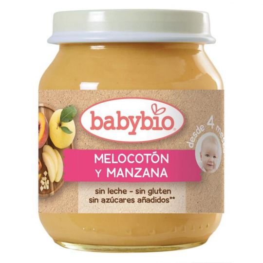 Babybio Potito apple and peach 130g Babybio Potito apple and peach 130g