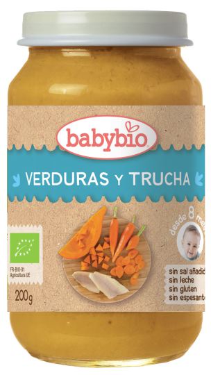 Vegetables-Trout Babybio Potito 200 G Vegetables-Trout Babybio Potito 200 G