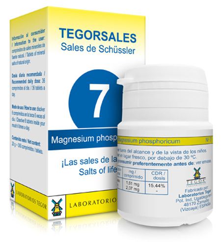 Magnesium Phosphorus Vitamin D6 Tegorsales N&ordm;7 350 Tablets