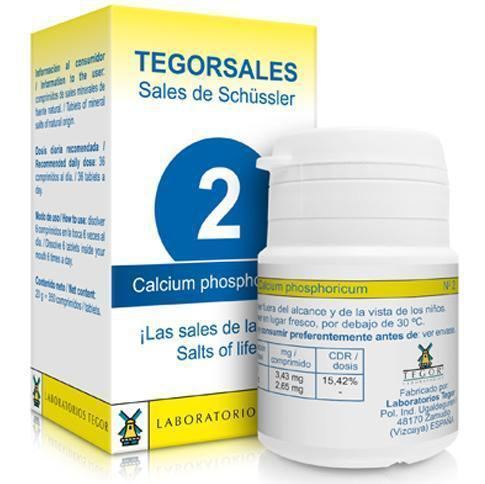 Calcium Phosphorus Vitamin D6 Tegorsalesl N&ordm;2 350 Tablets