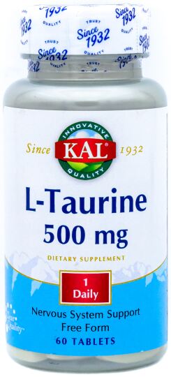 L-Taurina 500 mg 60 Cápsulas L-Taurina 500 mg 60 Cápsulas